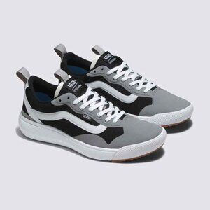 SUPER CLEAN VANS ULTRA RANGE GRAY BLACK CANVAS SHOES SIZE 5M OR 6.5W